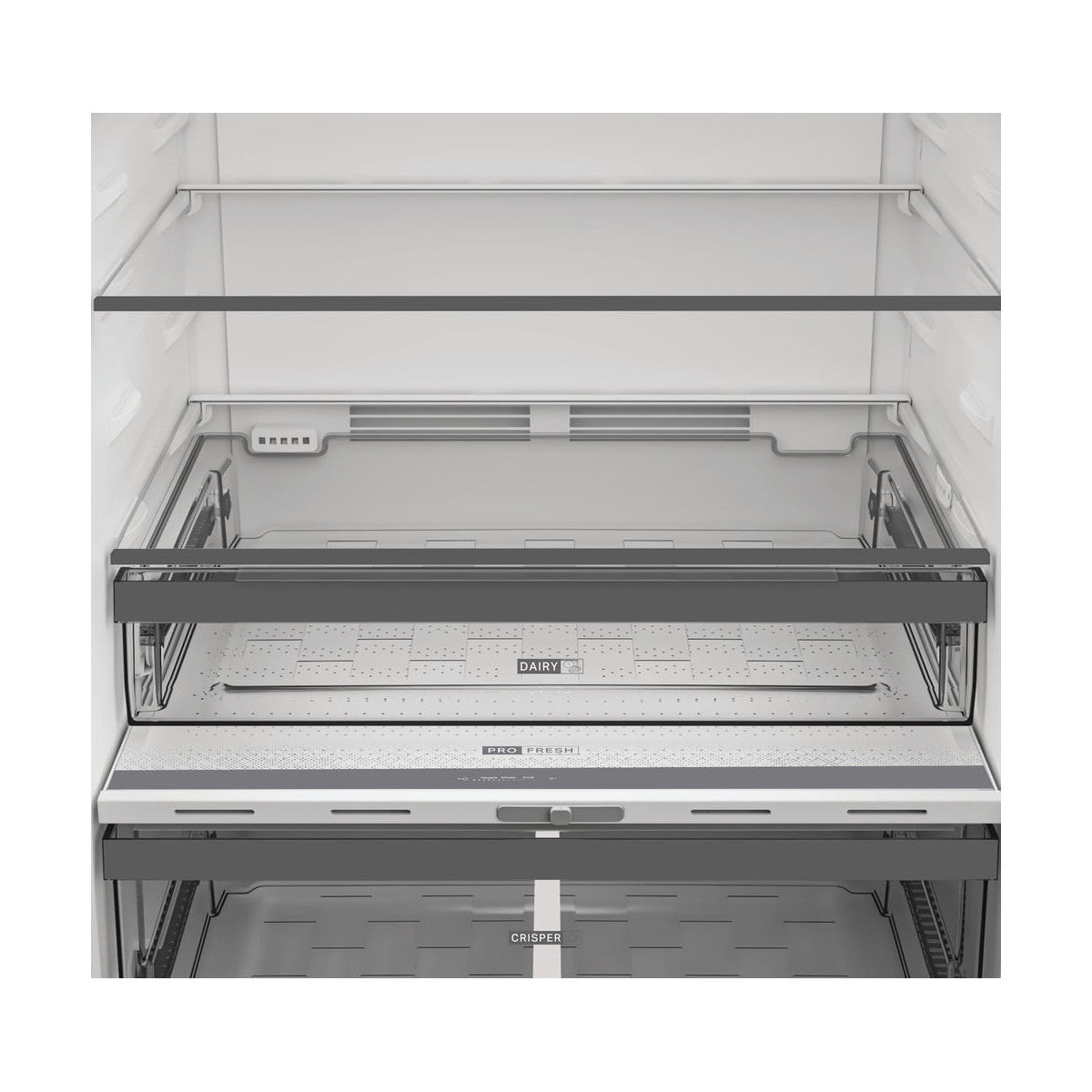Whirlpool WHD2 6552 X4E Frigorifero doppia porta a libera installazione, Dual no frost, 78cm, Classe E, Pearl Inox, 37 dbA, h 187cm