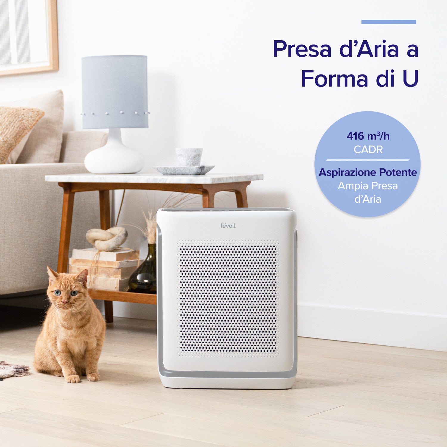 Levoit PURIFICATORE D'ARIA Vital 200S Pro Smart HEPA con Sensore di Luce e Prefiltro Lavabile, Rimuove il 99,97% di Polvere, Polline, Peli di Animali e Odori