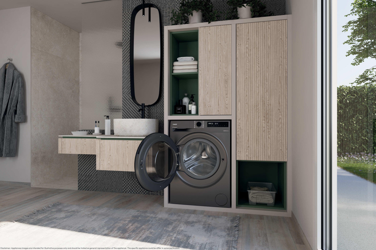 Candy BP 49BL8G-S lavatrice Caricamento frontale 9 kg 1400 Giri/min Antracite