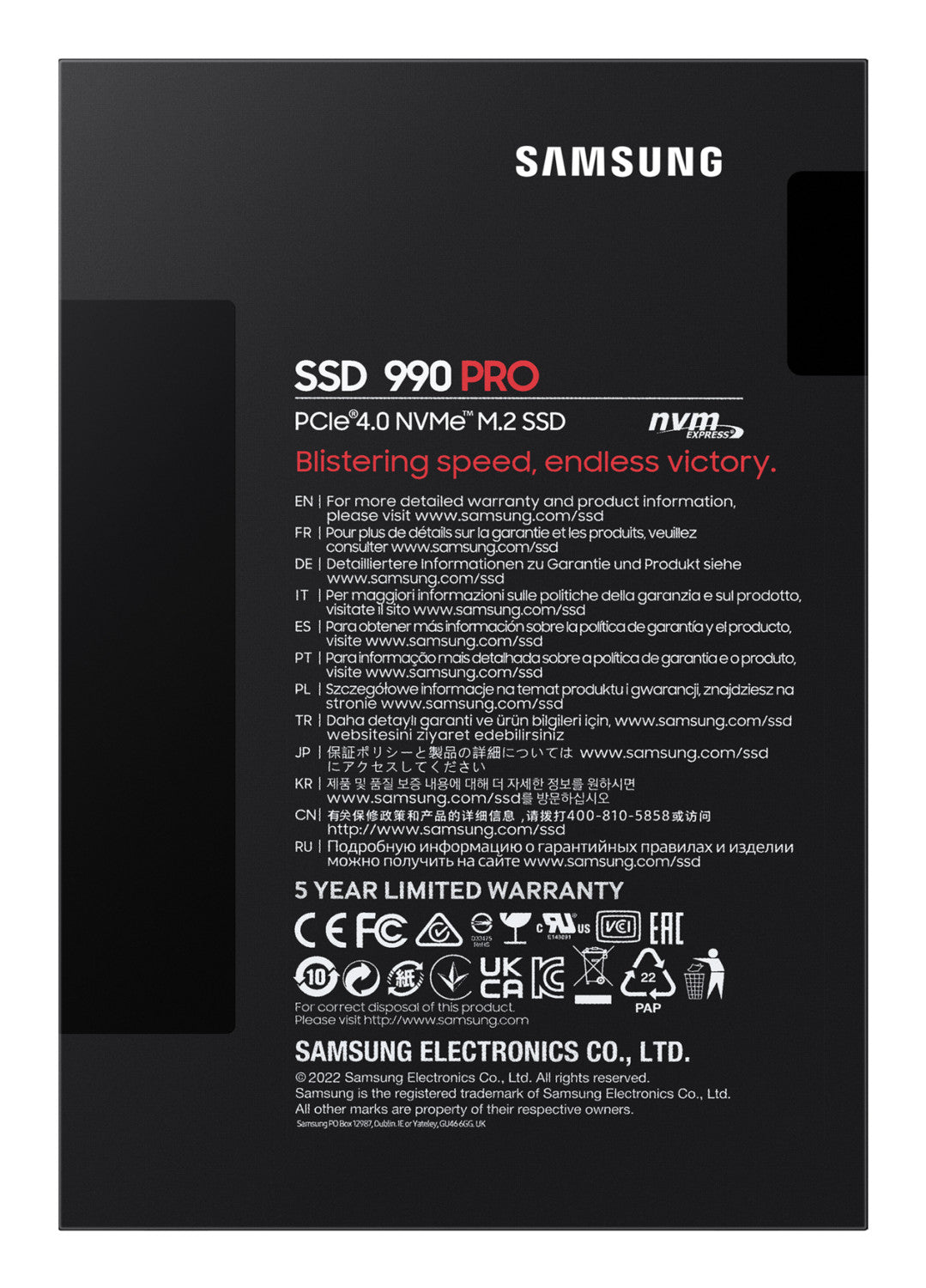 Samsung SSD 990 PRO NVMe M.2 1TB