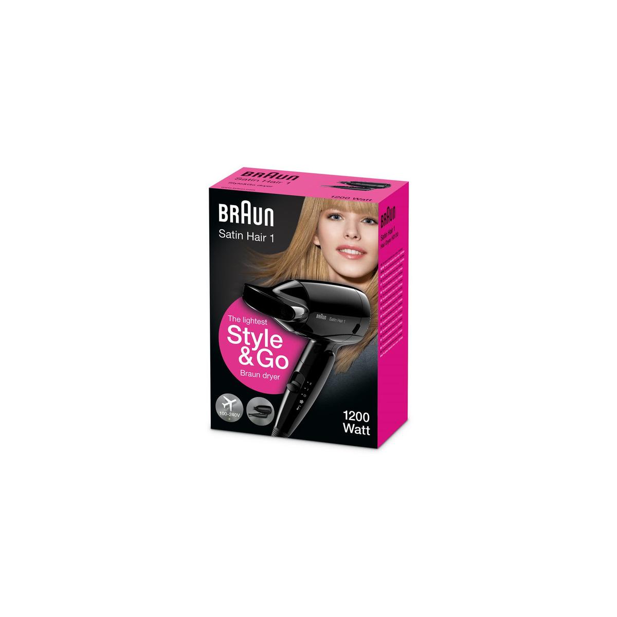 Braun Asciugacapelli Satin Hair 1 HD130 1200W Nero