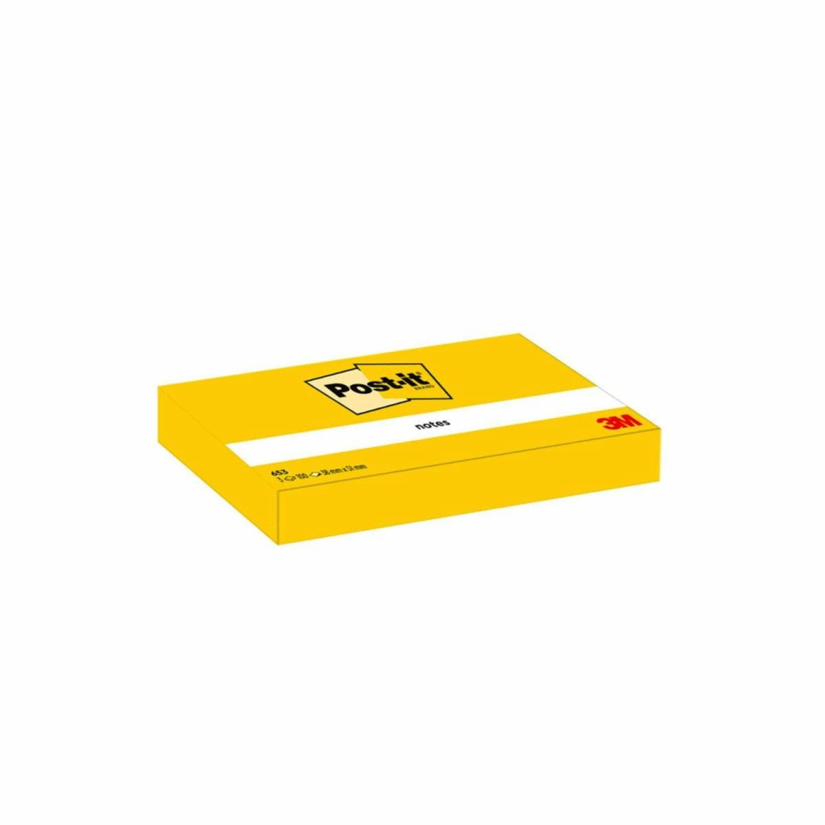 Post-It 7100296172 pouch autoadesiva Rettangolo Giallo 100 fogli Autoadesivo
