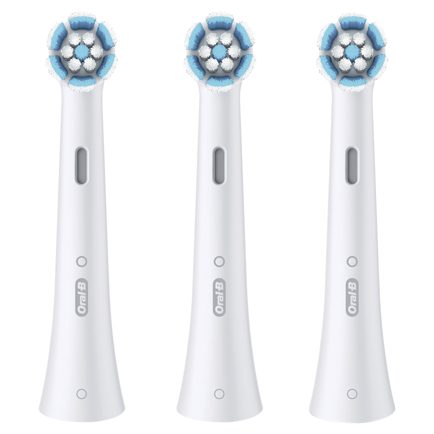 Oral-B Testine di Ricambio iO Gentle Care, testine rotonde originali, setole angolate per una rimozione più profonda della placca, testina più morbida, adatte a gengive sensibili, 3