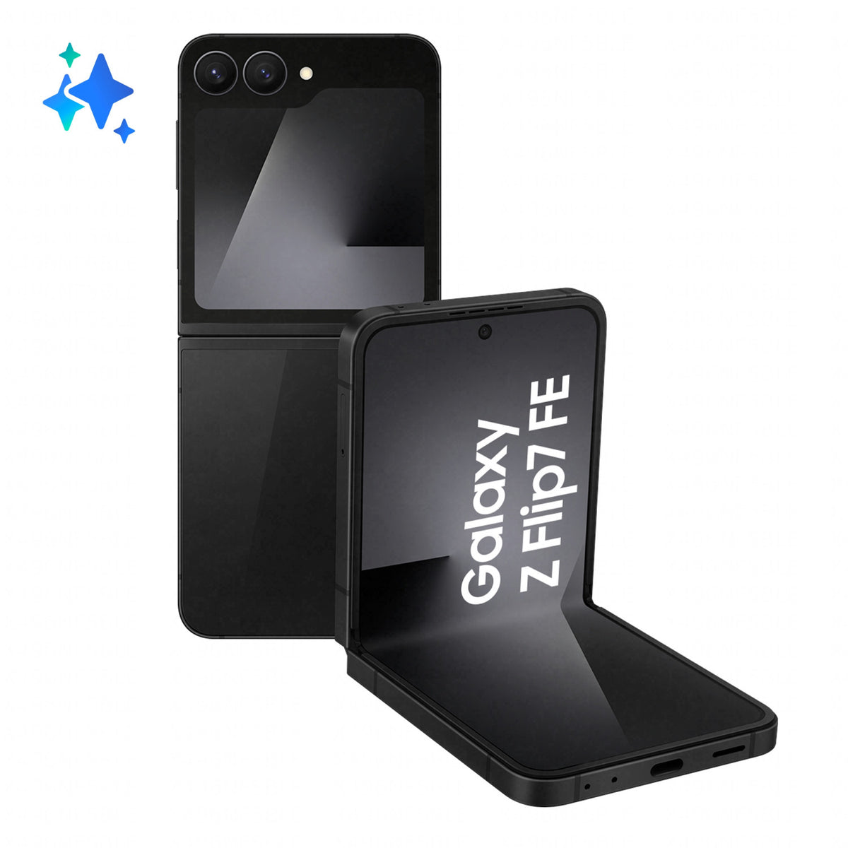 Samsung Galaxy Z Flip7 FE Smartphone AI, RAM 8GB, 128GB, Display 3,4pollici Super AMOLED/6,7pollici Dynamic AMOLED 2X, Fotocamera 50MP, Black