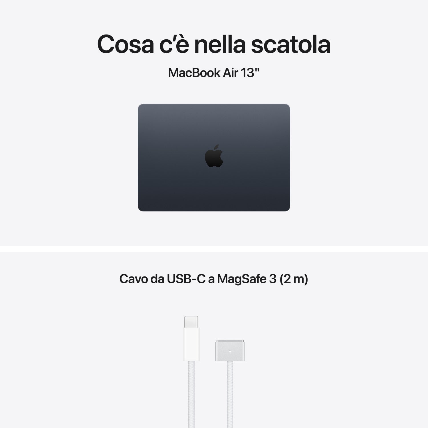 Apple MacBook Air 13" M5 chip 10 core CPU 10 core GPU, 24GB, 1TB SSD - Mezzanotte