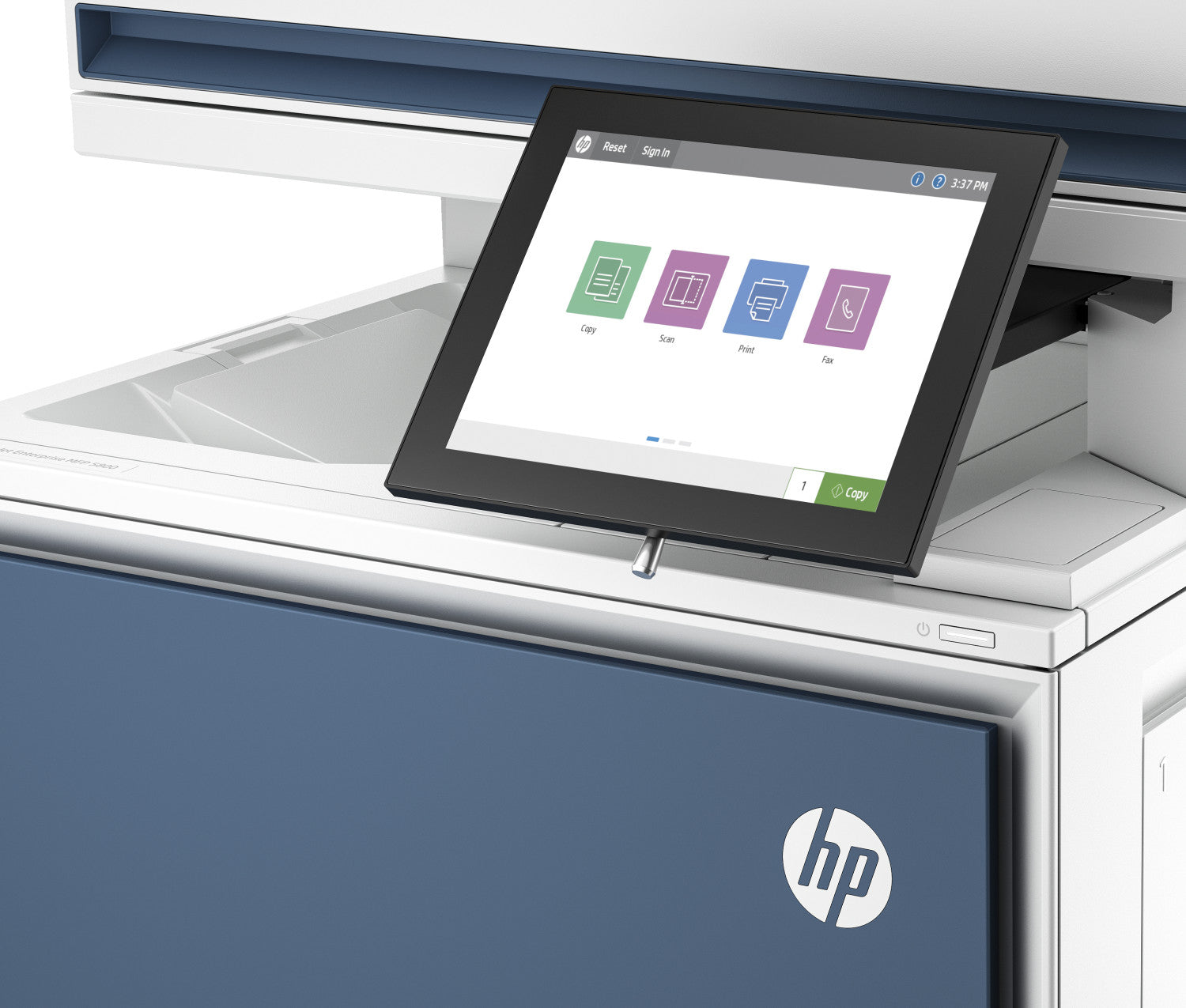 HP 6QN29A Stampante LaserJet Color Enterprise MFP 5800dn Printer Stampante Laser A4 1200x1200 DPI 43 ppm Bianco Blu