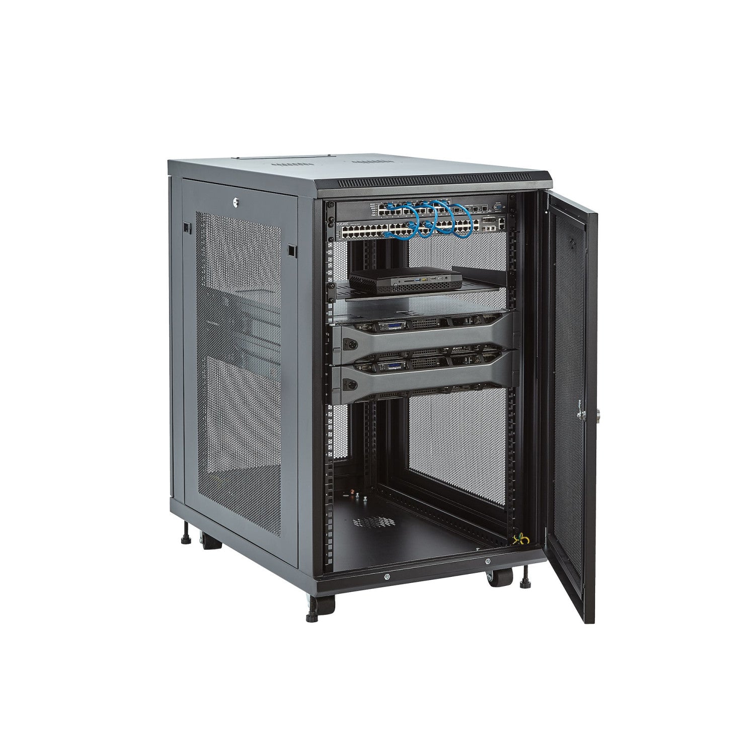 StarTech.com RK1833BKM rack Rack indipendenti Nero