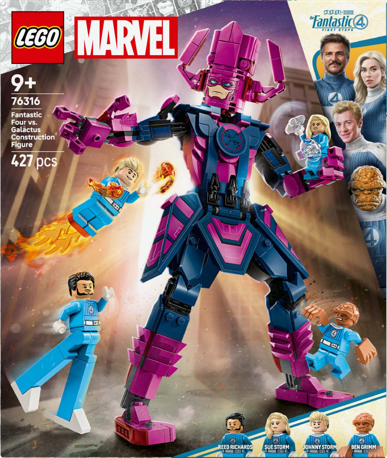 LEGO Marvel Fantastici Quattro vs Galactus 76316 Set Costruzione 427 Pezzi 9