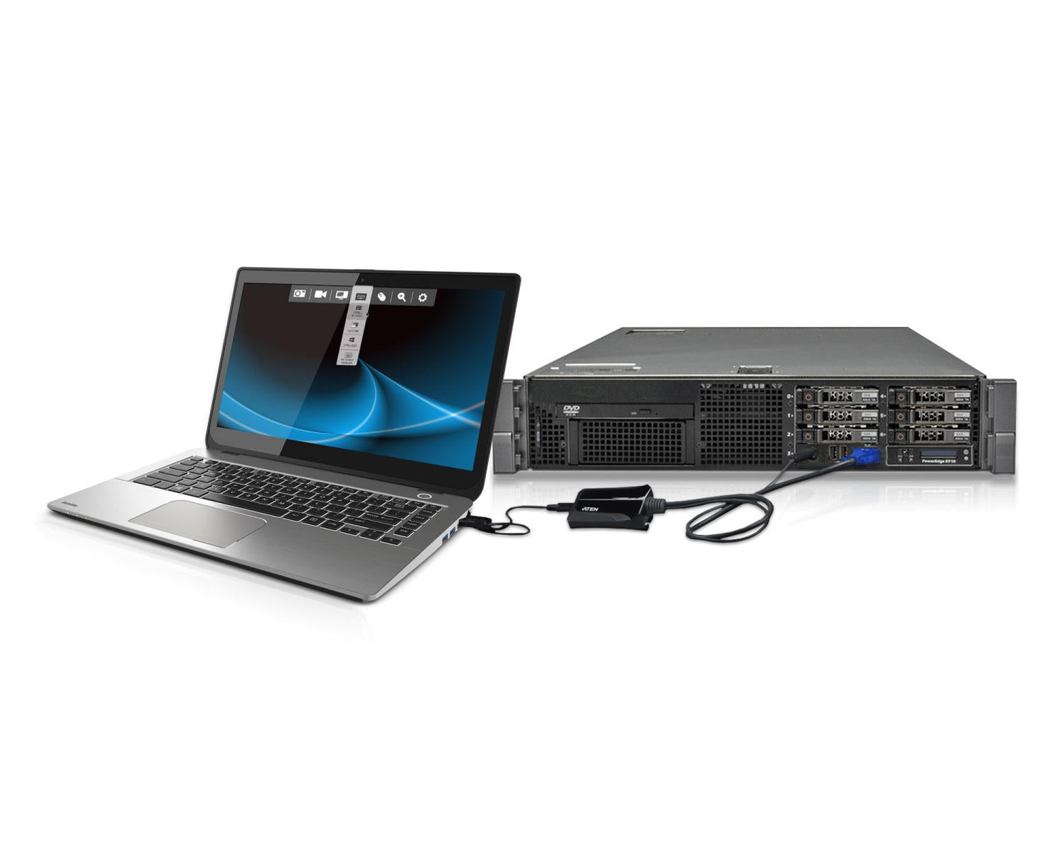 ATEN Adattatore crash cart console KVM USB per laptop