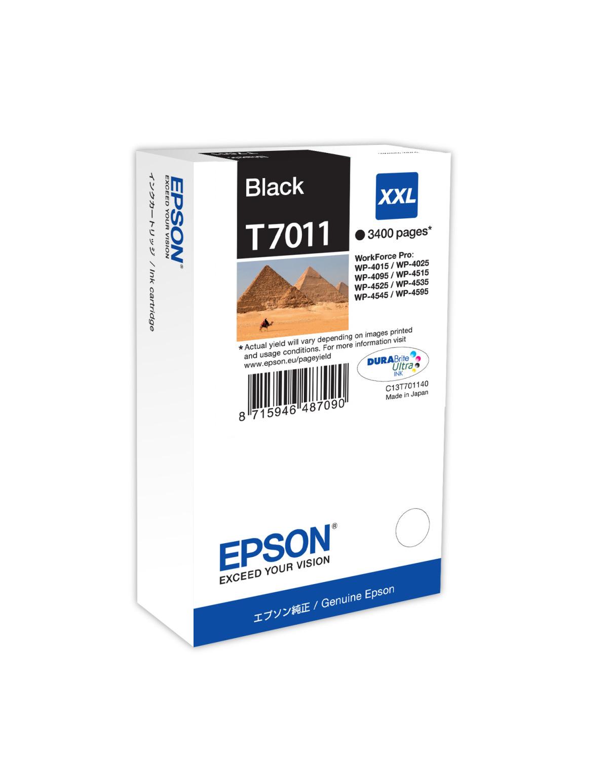 Epson T7011 cartuccia d'inchiostro 1 pz Originale Resa extra elevata Nero