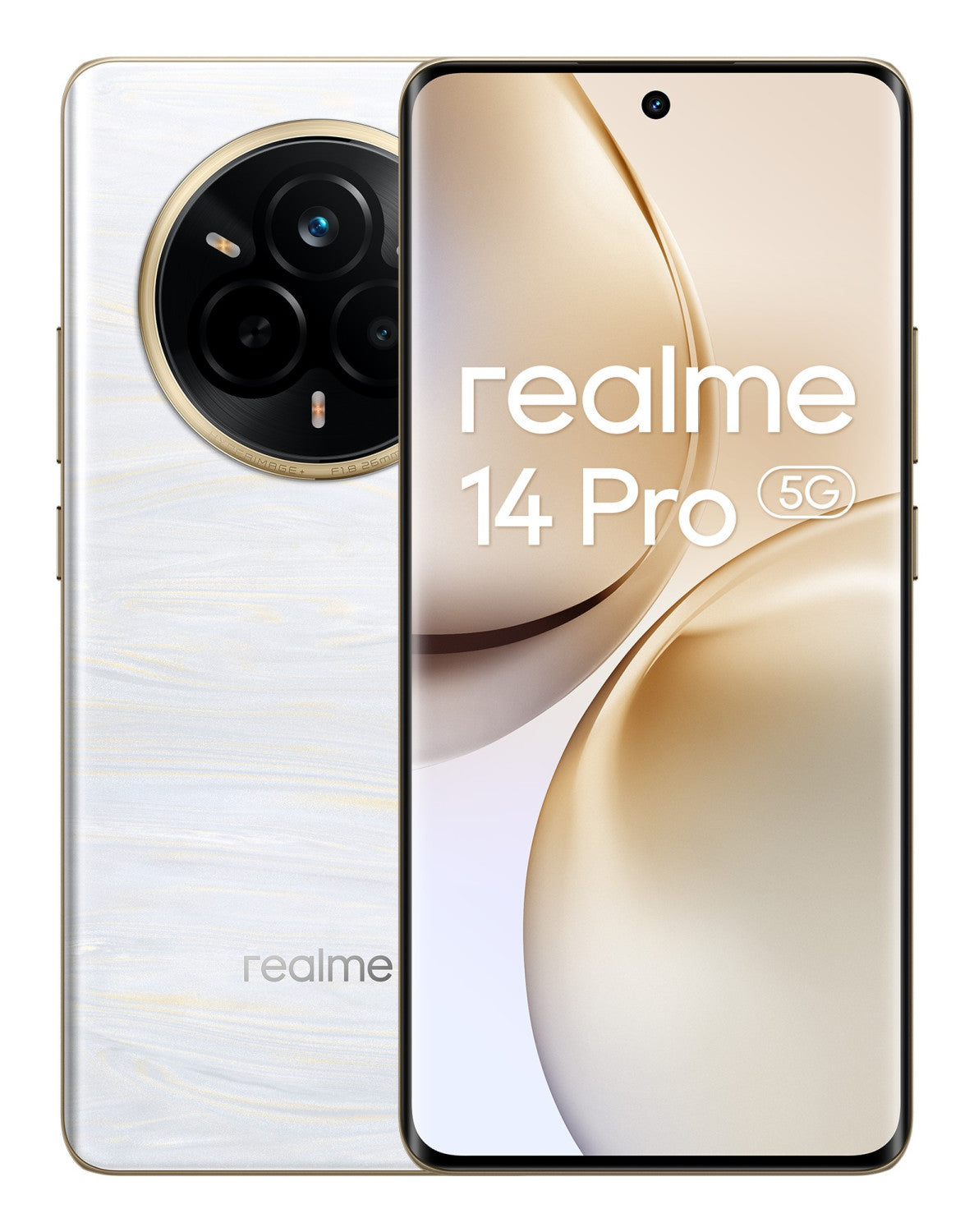 realme 14 Pro 5G Smartphone 17,2 cm 6.77 pollici Doppia SIM Android 15 USB tipo-C 8 GB 256 GB 6000 mAh Bianco