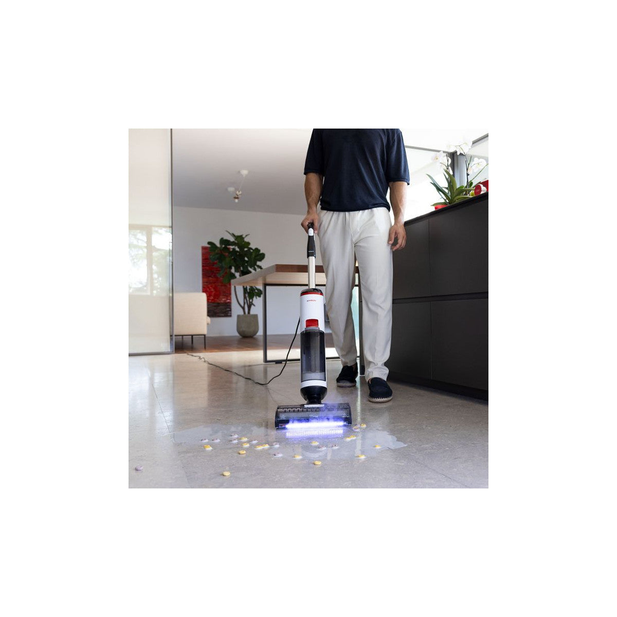 Polti WD10 Aspirapolvere a bastone 2 in 1 AC Secco e bagnato HEPA Senza sacchetto 750 W Nero, Bianco