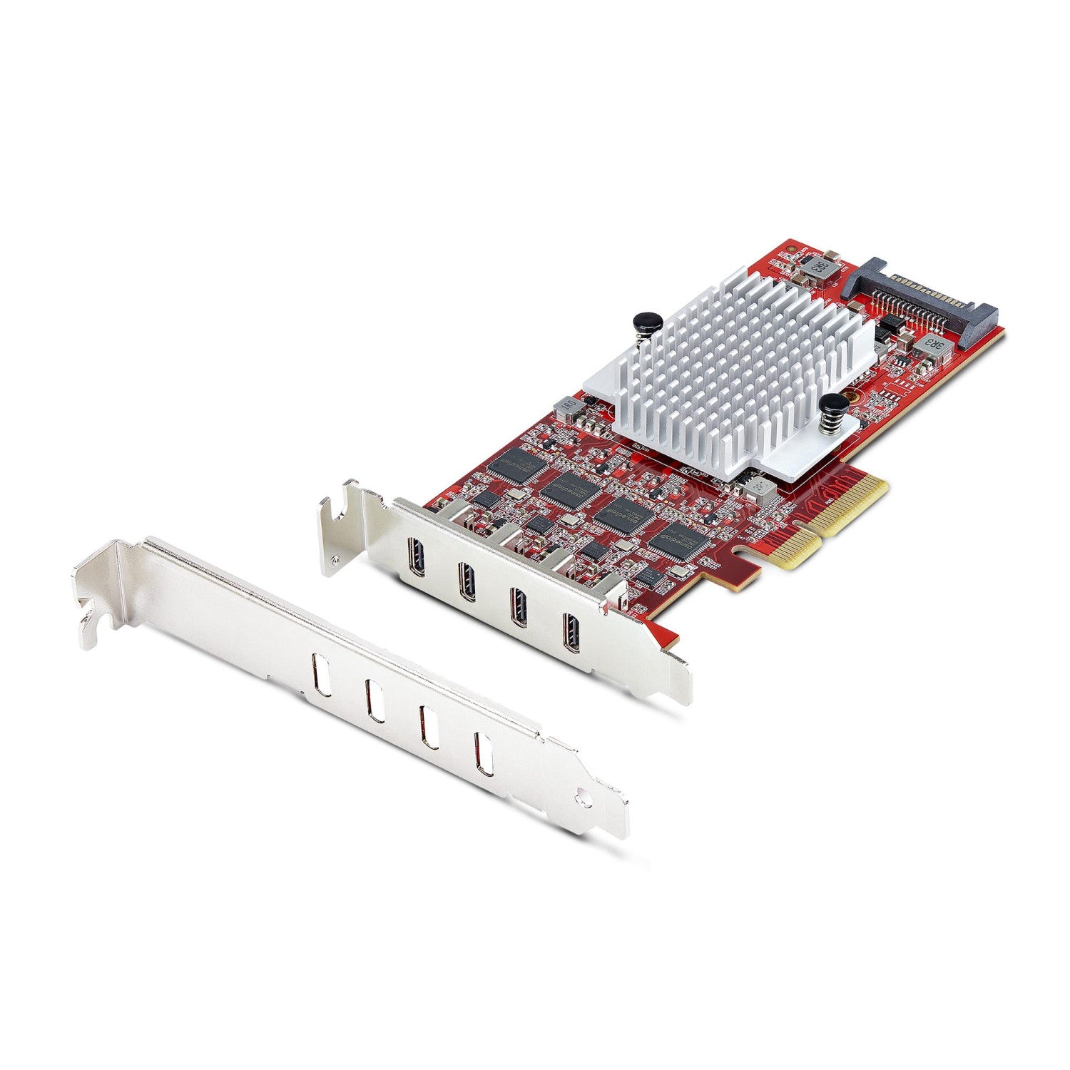 StarTech.com Scheda PCIe USB-C a 4 Porte, USB 3.2 10Gbps, Scheda di Espansione PCI Express USB Type-C con 4 Controller USB Indipendenti, Windows/Linux/macOS, TAA