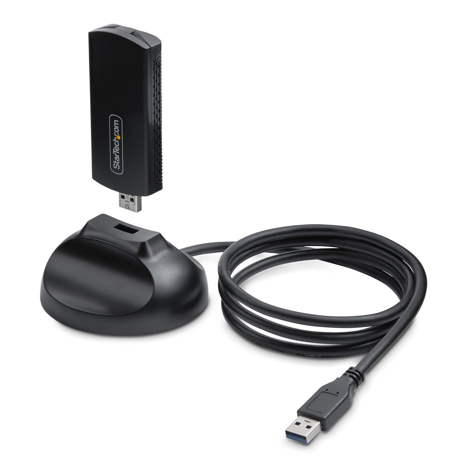 StarTech.com Chiavetta Wi-Fi 6E USB/Dongle per PC Desktop/Laptop, NIC wireless con antenna pieghevole, adattatore WiFi con supporto 802.11 b/g/n/ac/ax, compatibile con reti a 2,4/5/6 GHz