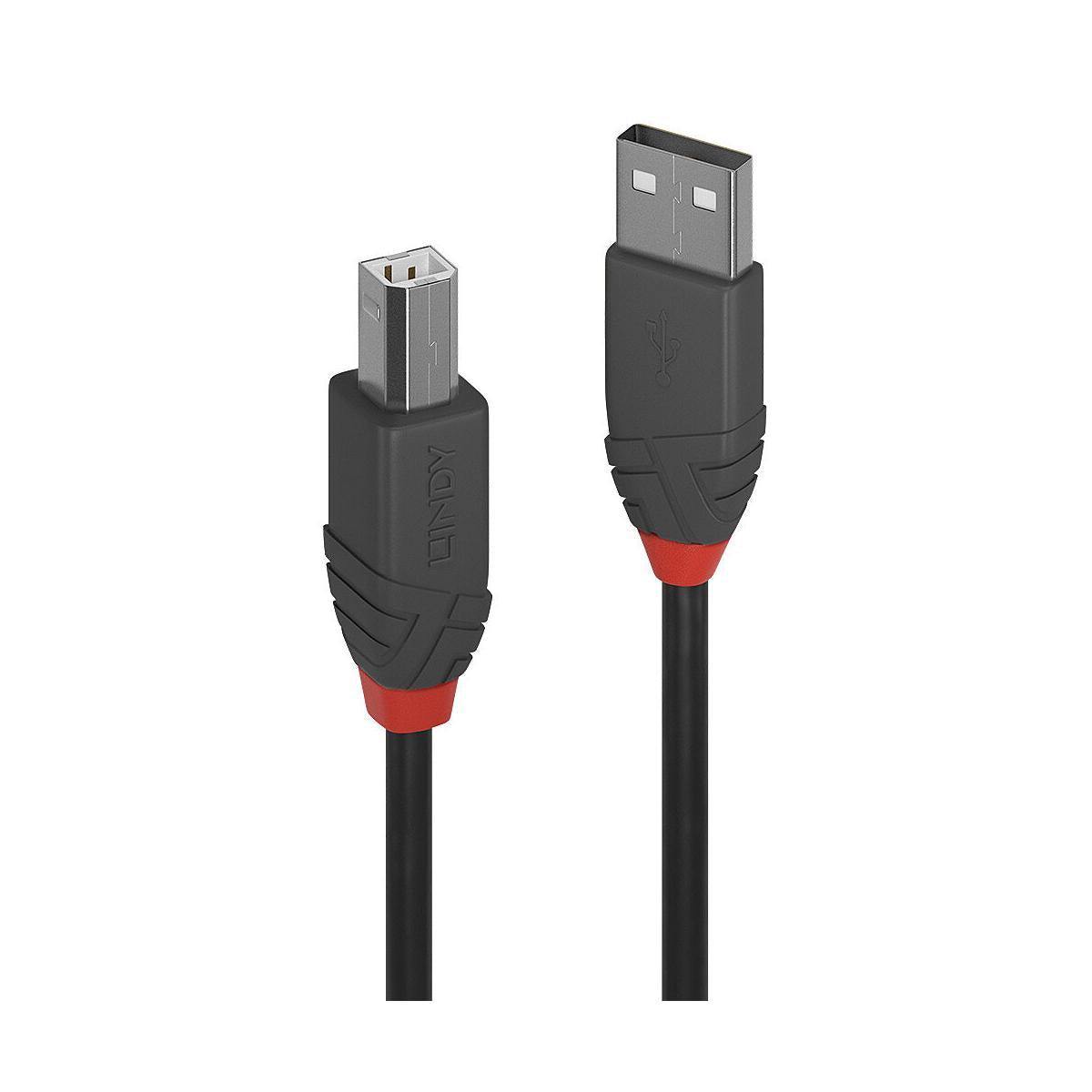 Lindy 36675 cavo USB USB 2.0 5 m USB A USB B Nero