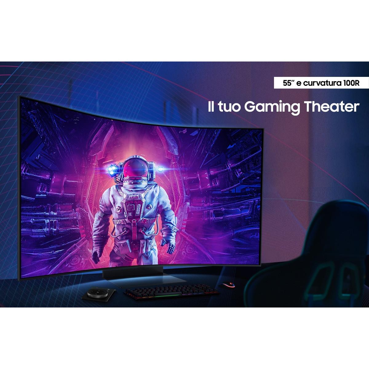 Samsung Odyssey S55CG970NU Monitor PC 139,7 cm (55") 3840 x 2160 Pixel 4K Ultra HD LED Nero
