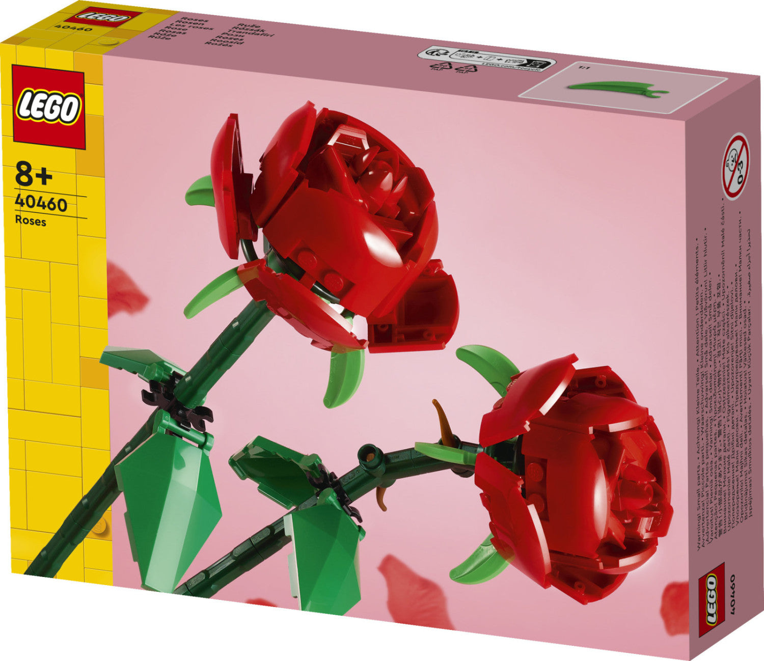 LEGO Botanicals Rose 40460 Set da Costruzione 120 Pezzi