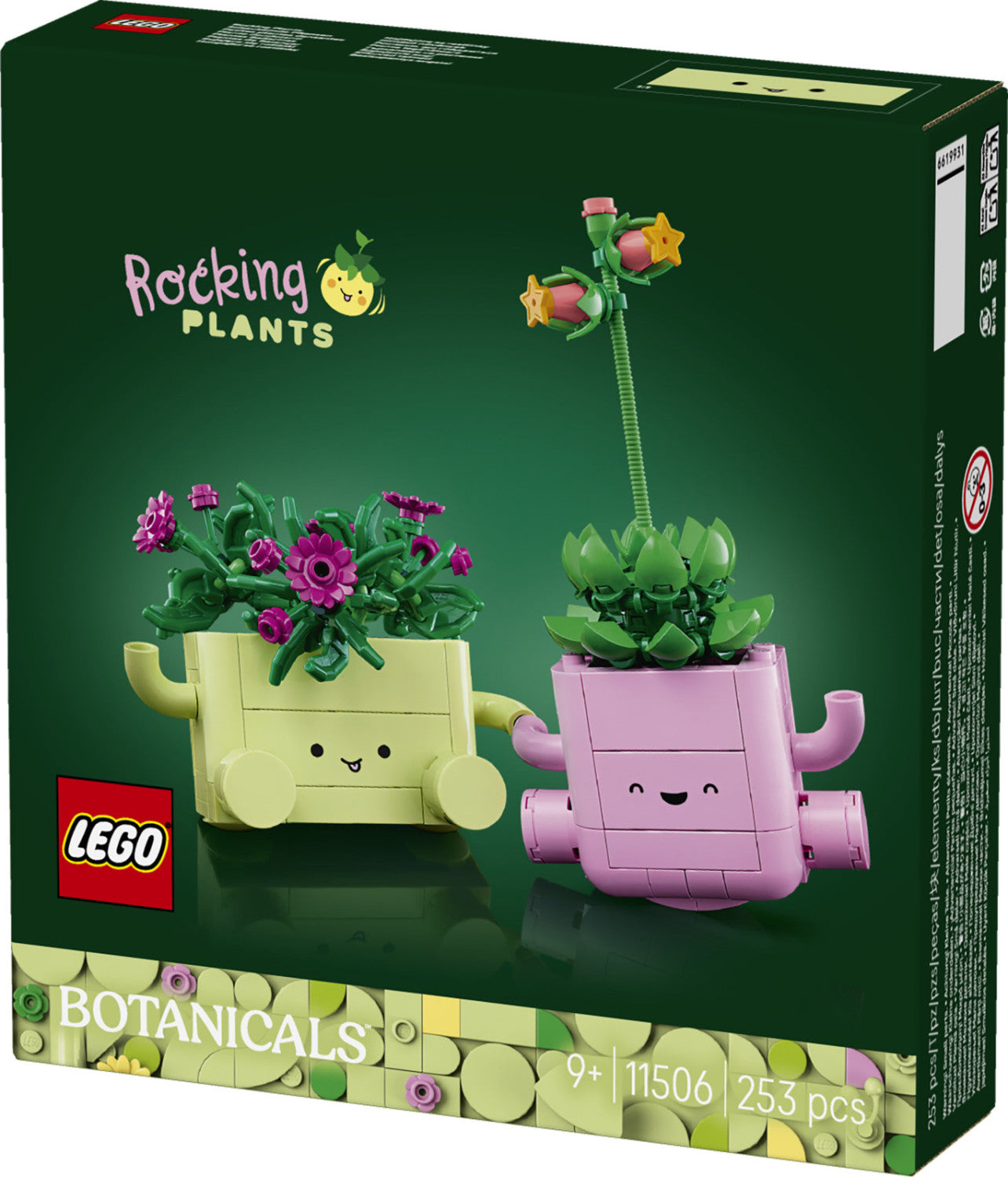 Lego Botanicals 11506 Piante Dondolanti, Set Con 2 Piante Finte E 2 Vasi - 253 Pezzi, 9