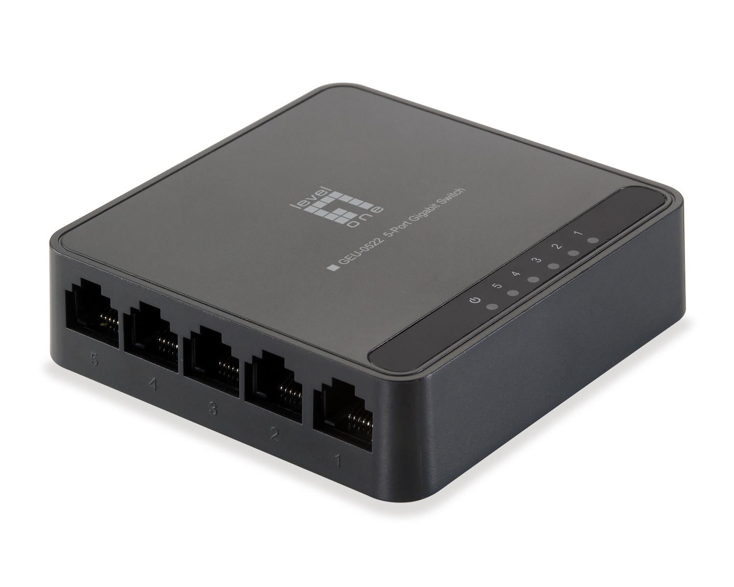 LevelOne GEU-0522 switch di rete Gigabit Ethernet (10/100/1000) Nero