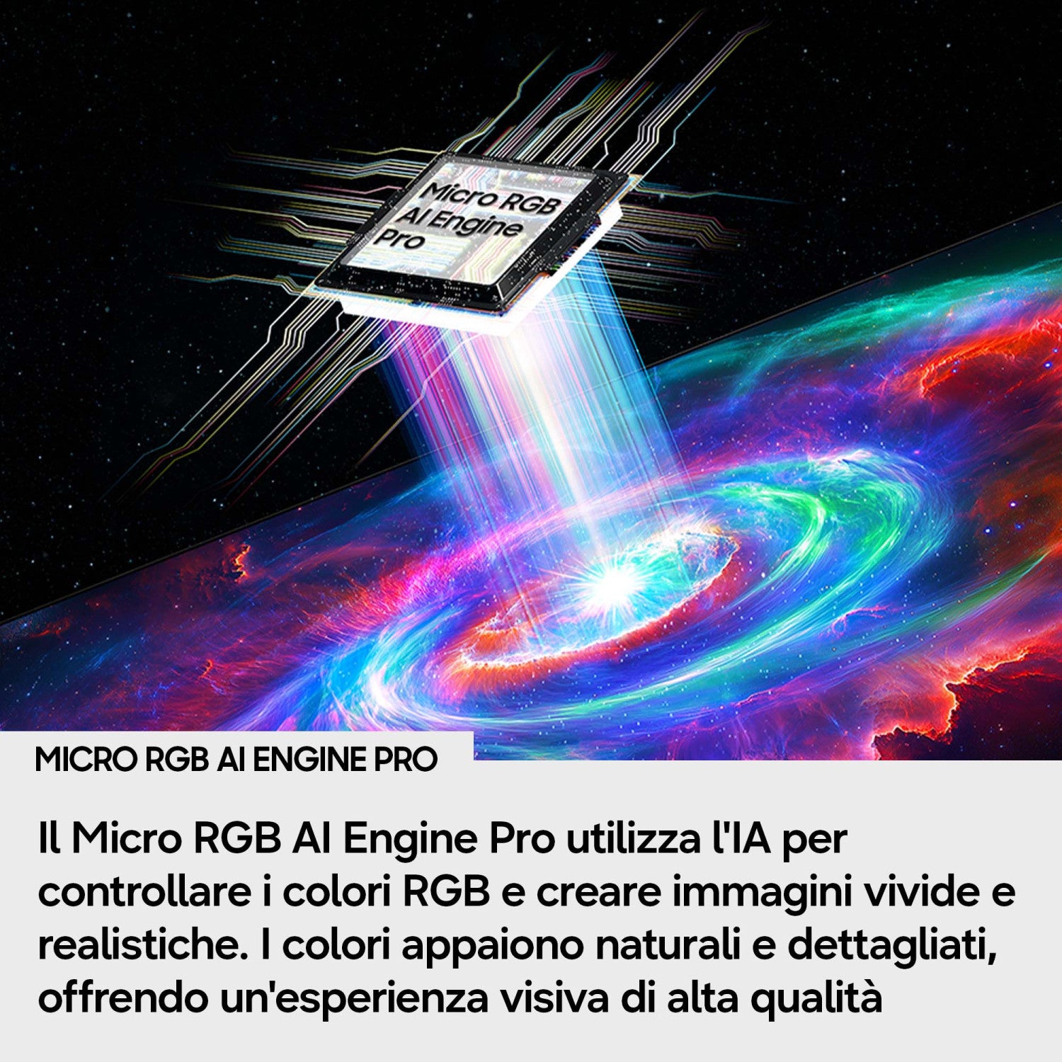 Samsung Micro RGB AI TV 85 pollici MRE85R95HATXZT, Micro RGB AI Engine Pro, 4K AI Upscaling Pro, Glare Free, Motion Xcelerator 165Hz, Dolby Atmos OTS , Infinity Air Design, Vision AI Smart TV, 2026