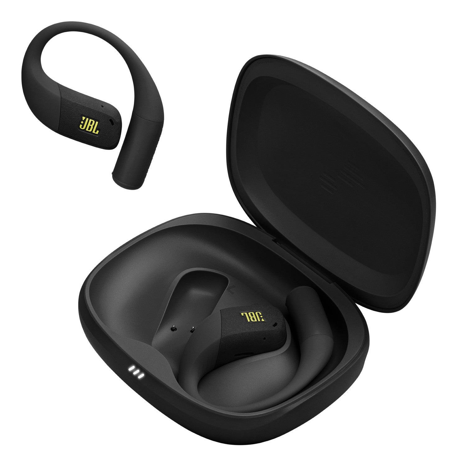 JBL Endurance Zone Cuffie Sportive Open-Ear True Wireless con Archetto Ergonomico, colore Nero e Giallo