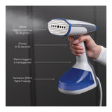 Imetec Steam Easy Express, ferro da stiro portatile verticale, piastra acciao, pronto in 30pollicipollici, tasto erogazione vapore continuo, vapore continuo 25-30 g, serbatoio 250 ml, 1500 W