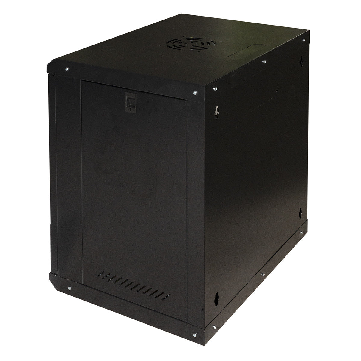 LINK Armadio Rack 19" 12U Serie Light Colore Nero Con Porta Vetro (Axpxl) Mm 600X400X530 Ripiano Incluso