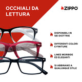 Zippo Occhiali da Lettura 31Z-B24 Unisex Blu 2.00 Diottrie