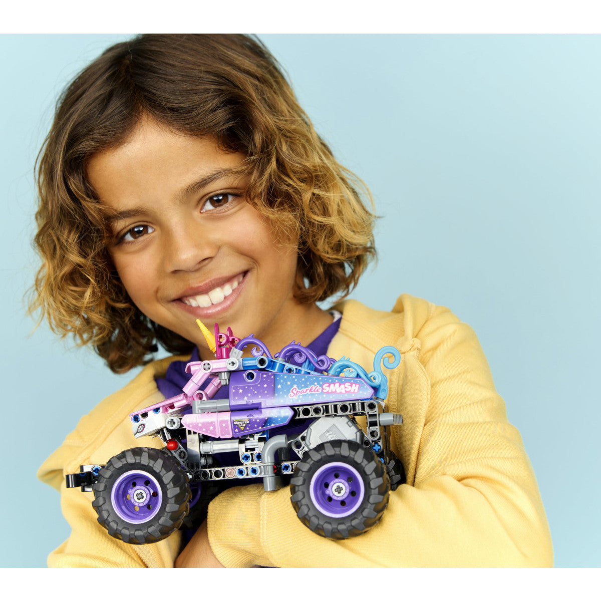 LEGO Technic Monster Jam Sparkle Smash Pull-Back 42220 Camion Unicorno 243 Pezzi 7