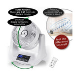 Macom Tornado Ventilatore Doppia Oscillazione Bianco