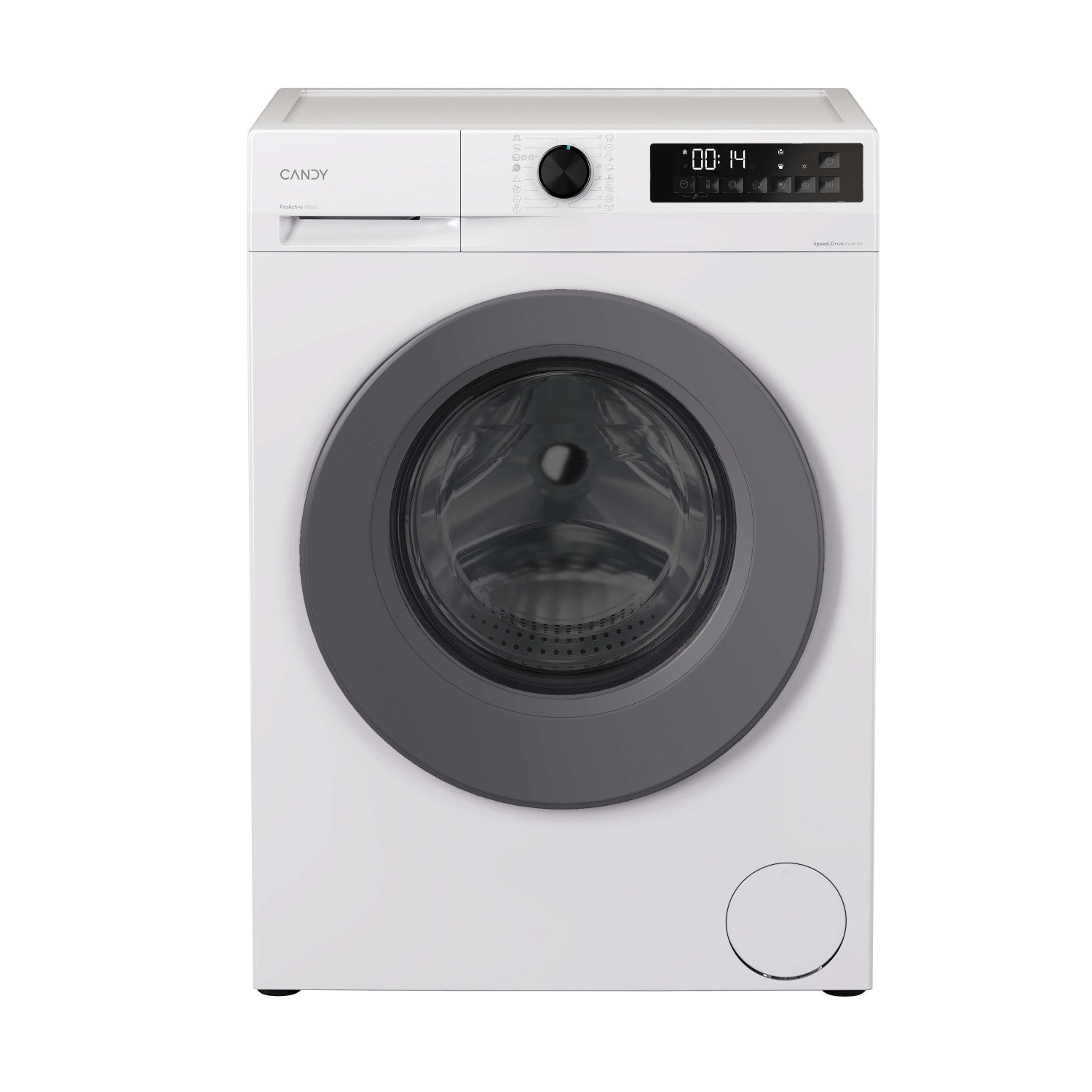 Candy ProWash 300, Lavasciuga Slim 8 5 KG, 10 più efficente della classe A, 1400 giri, Bianco, Inverter, Fresh Vapor, GWD 485SG6-S