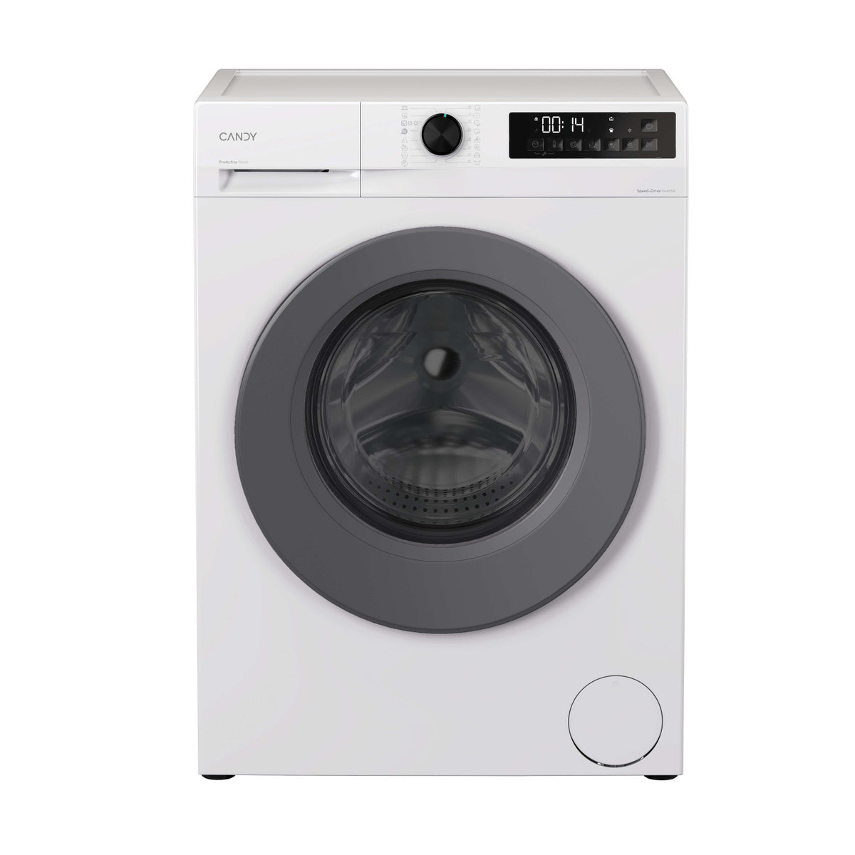 Candy ProWash 300, Lavasciuga Slim 8 5 KG, 10 più efficente della classe A, 1400 giri, Bianco, Inverter, Fresh Vapor, GWD 485SG6-S