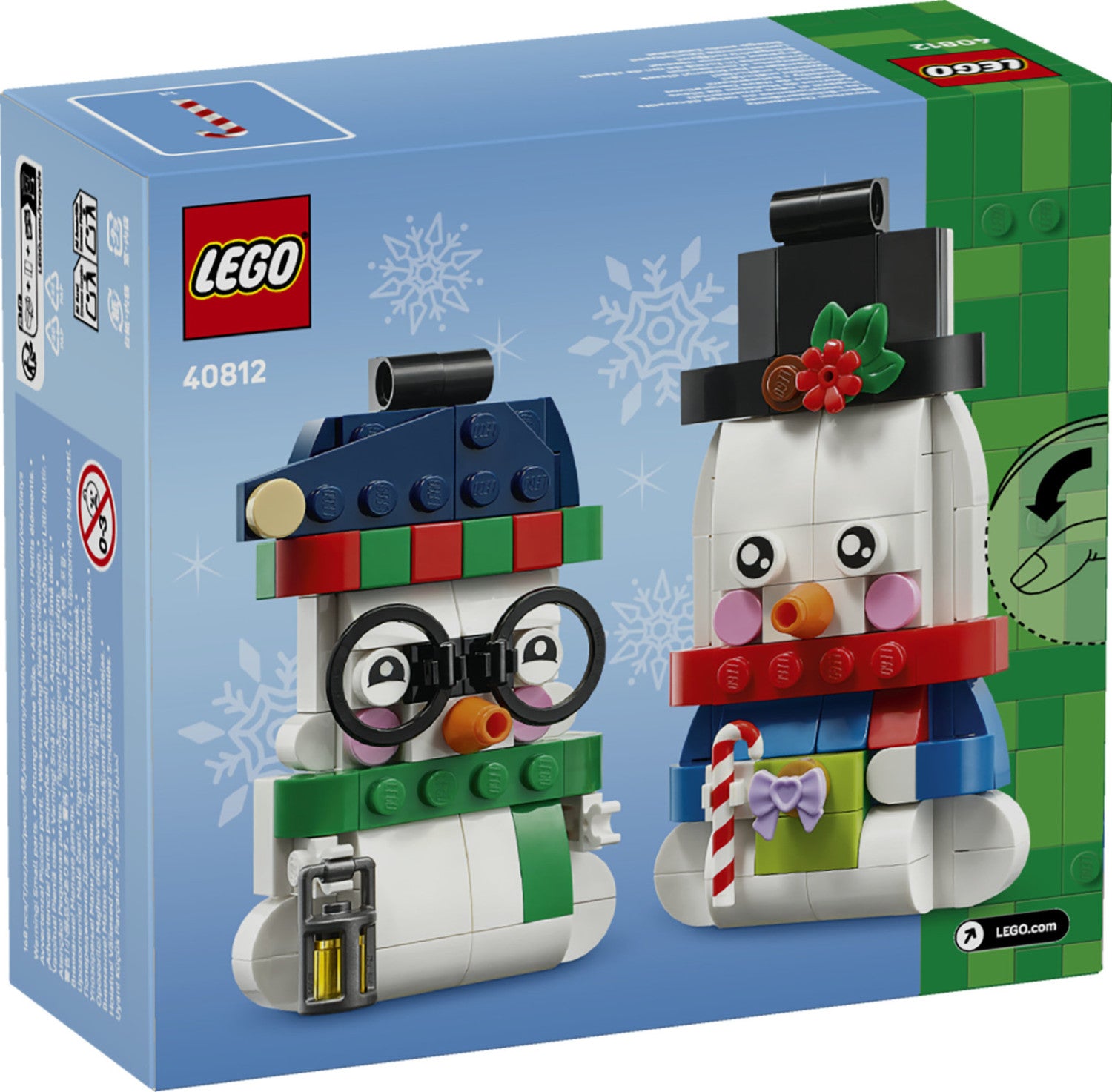 LEGO Iconic Pupazzi Di Neve Ornamentali 40812