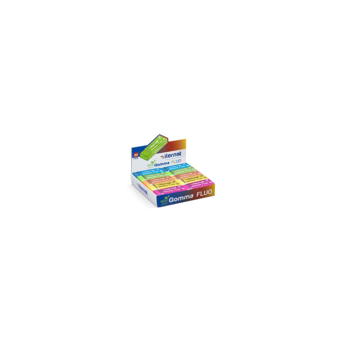 Artiglio 5012 gomma per cancellare Plastica Colori assortiti 20 pz