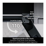 LG GBBSJ20DEP Frigorifero combinato Fit Max 60 cm Classe D, 375 L AI Inverter, Wi-Fi, Door Cooling, Total No Frost Matte Black