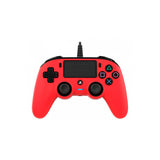 Nacon PS4OFCPADRED Compact Controller PS4 Ufficiale Sony PlayStation, Rosso