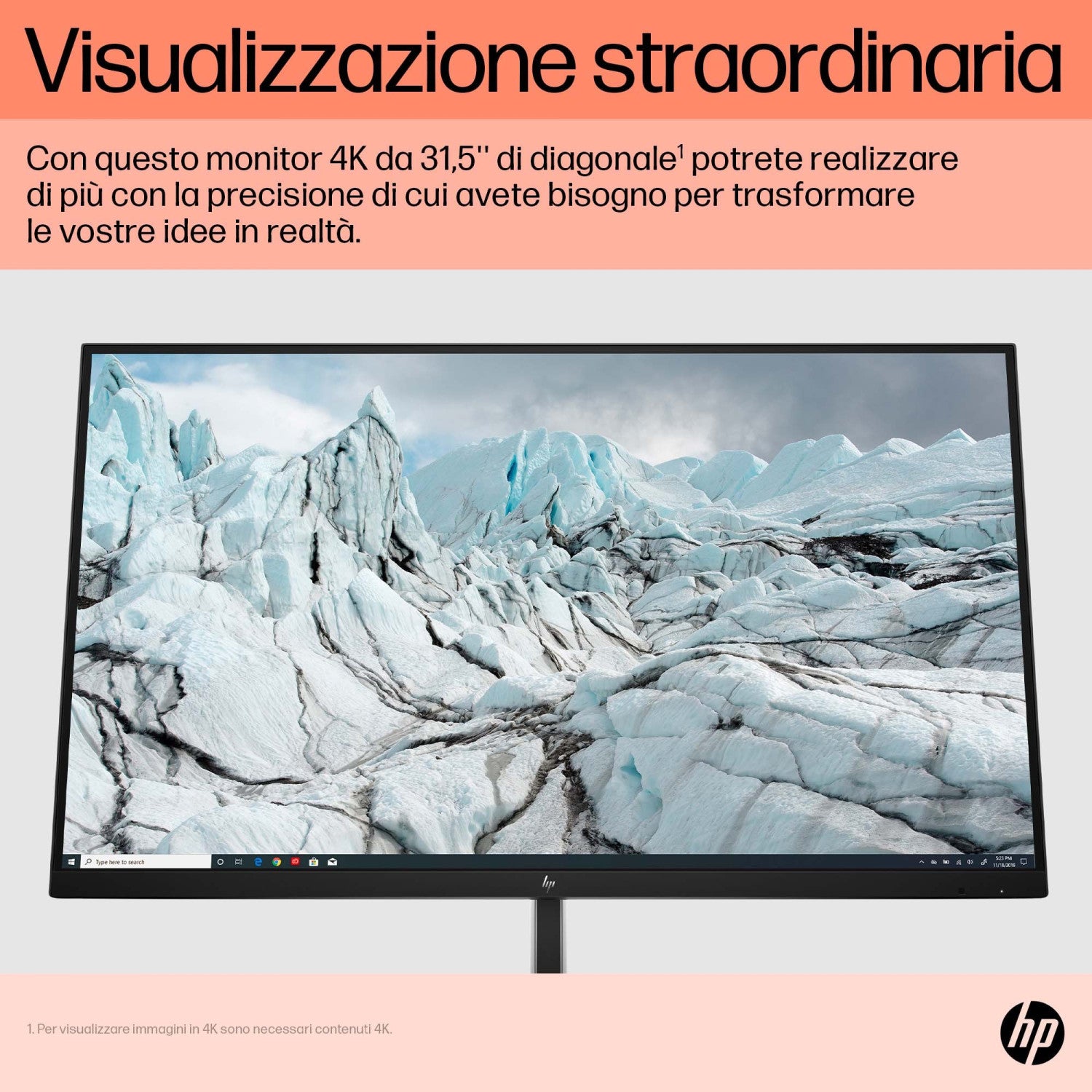 HP E32k G5 4K USB-C Monitor Monitor PC 80 cm (31.5pollici) 3840 x 2160 Pixel 4K Ultra HD Nero