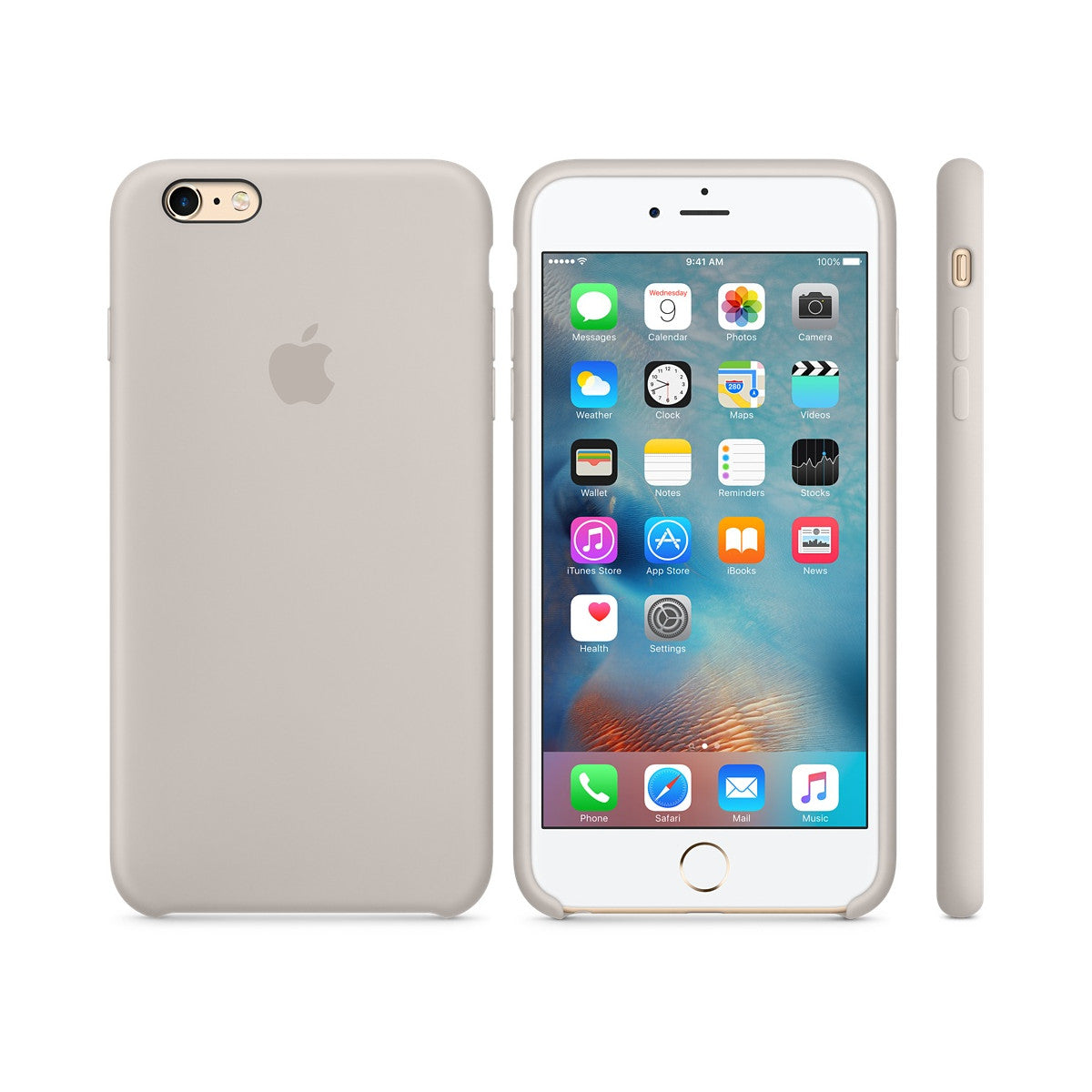 Apple Custodia in silicone per iPhone 6s Plus - Tortora