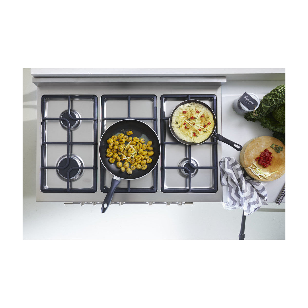 De Longhi Linea PRO Cucina Elettrico Gas Antracite, Nero, Acciaio inox