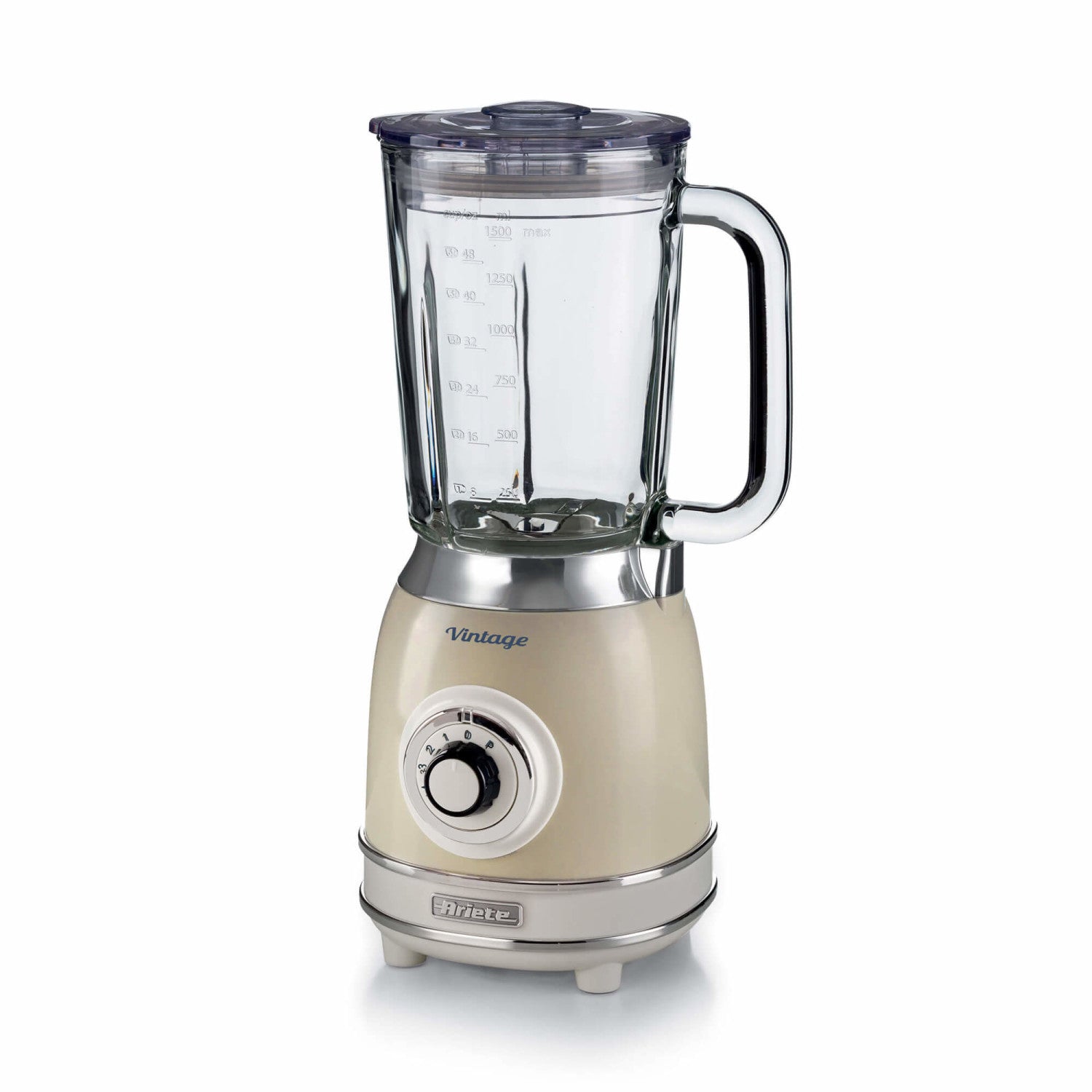 Frullatore da Tavolo Ariete 0583/03 Vintage Tazza in Vetro 1000 W Beige