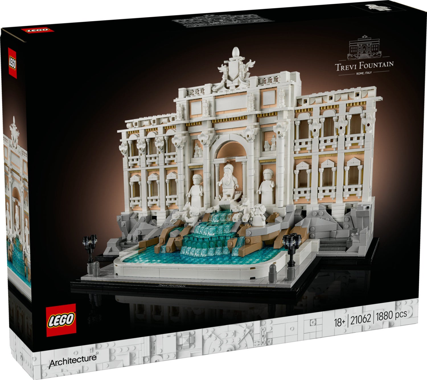 LEGO Architecture Fontana di Trevi 21062 Set da Costruzione 1880 Pezzi Adulti