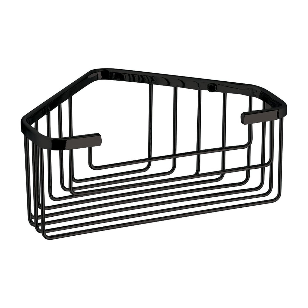 Gedy Smart Mensola Angolare A Griglia Doccia In Acciaio Inox Nero Opaco 20x8x15,1 Cm 2483-14