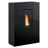 Extraflame Nordica Stufa A Pellet Canalizzata Slim Marilena Plus Crystal 5.0 AD 8 kW 230 m³ Finitura Fumé