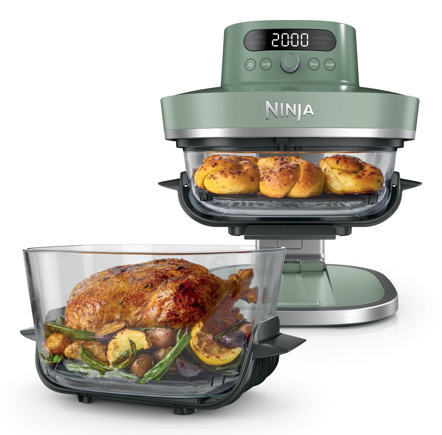 Ninja AS090EUGN friggitrice Singolo 5,7 L Indipendente 2050 W Friggitrice ad aria calda Verde