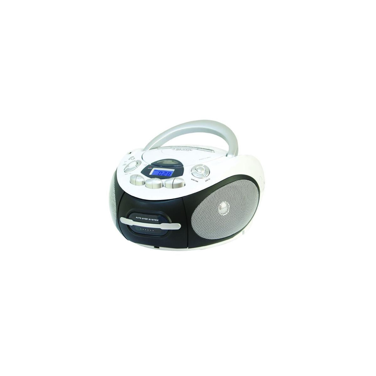 New Majestic AH-2387R MP3 USB Lettore CD personale Nero, Bianco