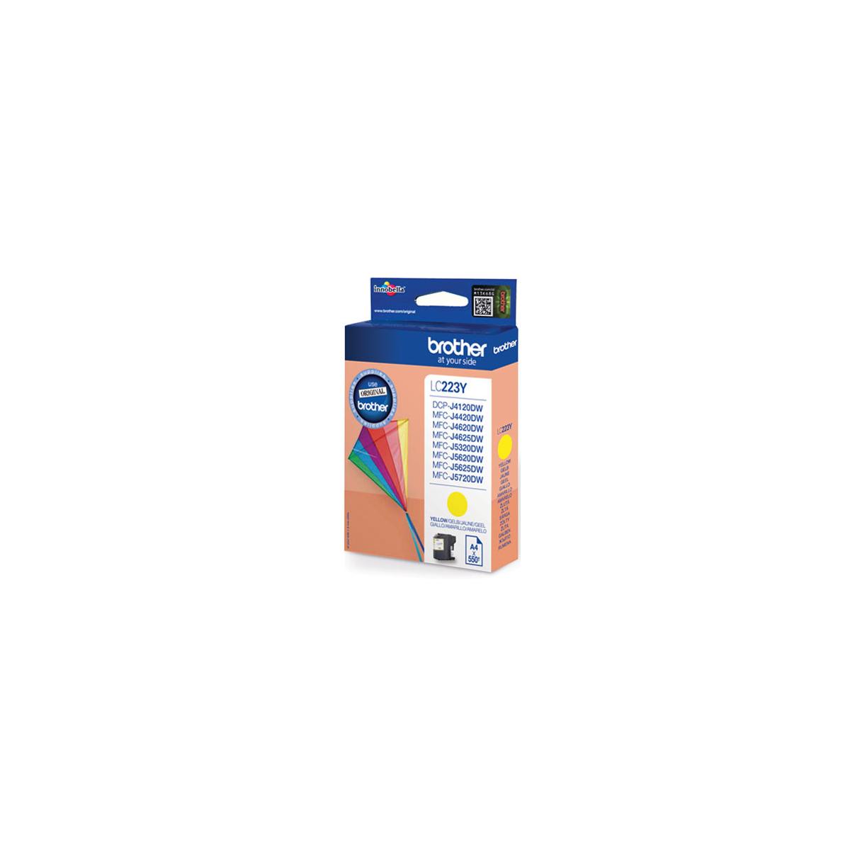 Brother LC-223YBP cartuccia d'inchiostro 1 pz Originale Giallo