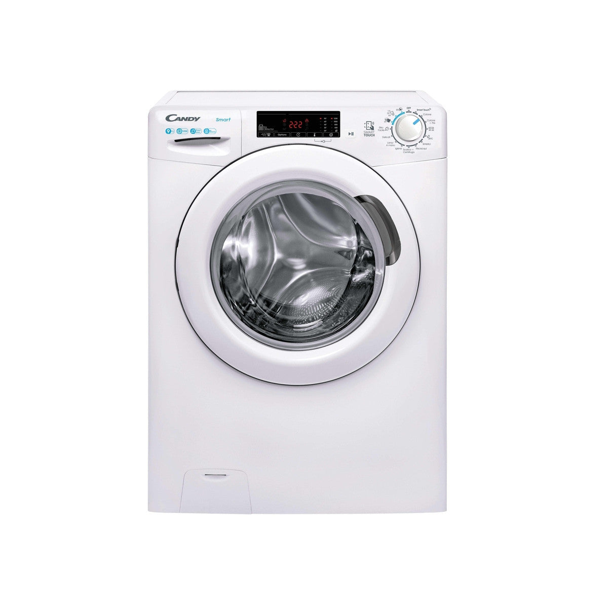 Candy Smart , Lavatrice Carica Frontale 9 KG, Classe B, 1200 giri, Bianco, Vapore, Wi-Fi, CSS 129TW4-11