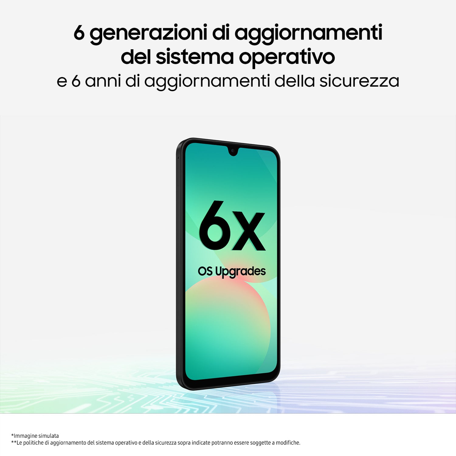 Samsung Galaxy A26 5G, Smartphone con Funzioni intelligenti, Display Super AMOLED 6.7 pollici, 6GB RAM, 128GB, Batteria 5.000 mAh, memoria espandibile, Black