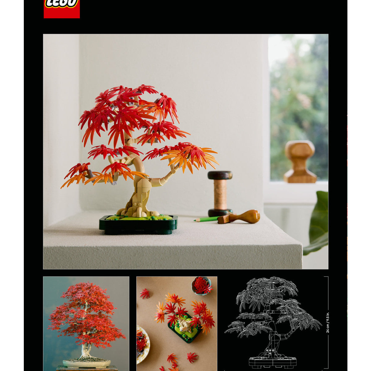 LEGO 10348 Icons Botanicals Bonsai Acero Rosso Giapponese 474 Pezzi 18