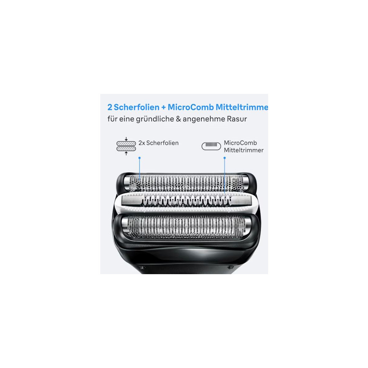 Braun 735483 Rasoio Trimmer Nero, Blu